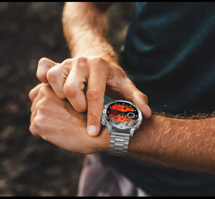 Military Sports Smartwatch – 1000mAh, BT Calling, IP68 Waterproof, HUAWEI-Compatible