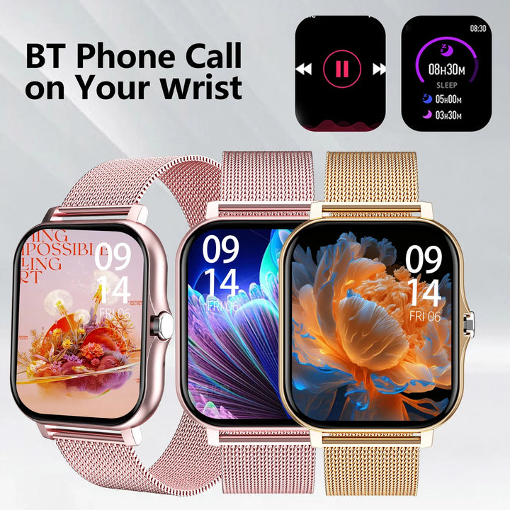 Smart Watch with Calling & Fitness Monitoring – iPhone/Android Compatible