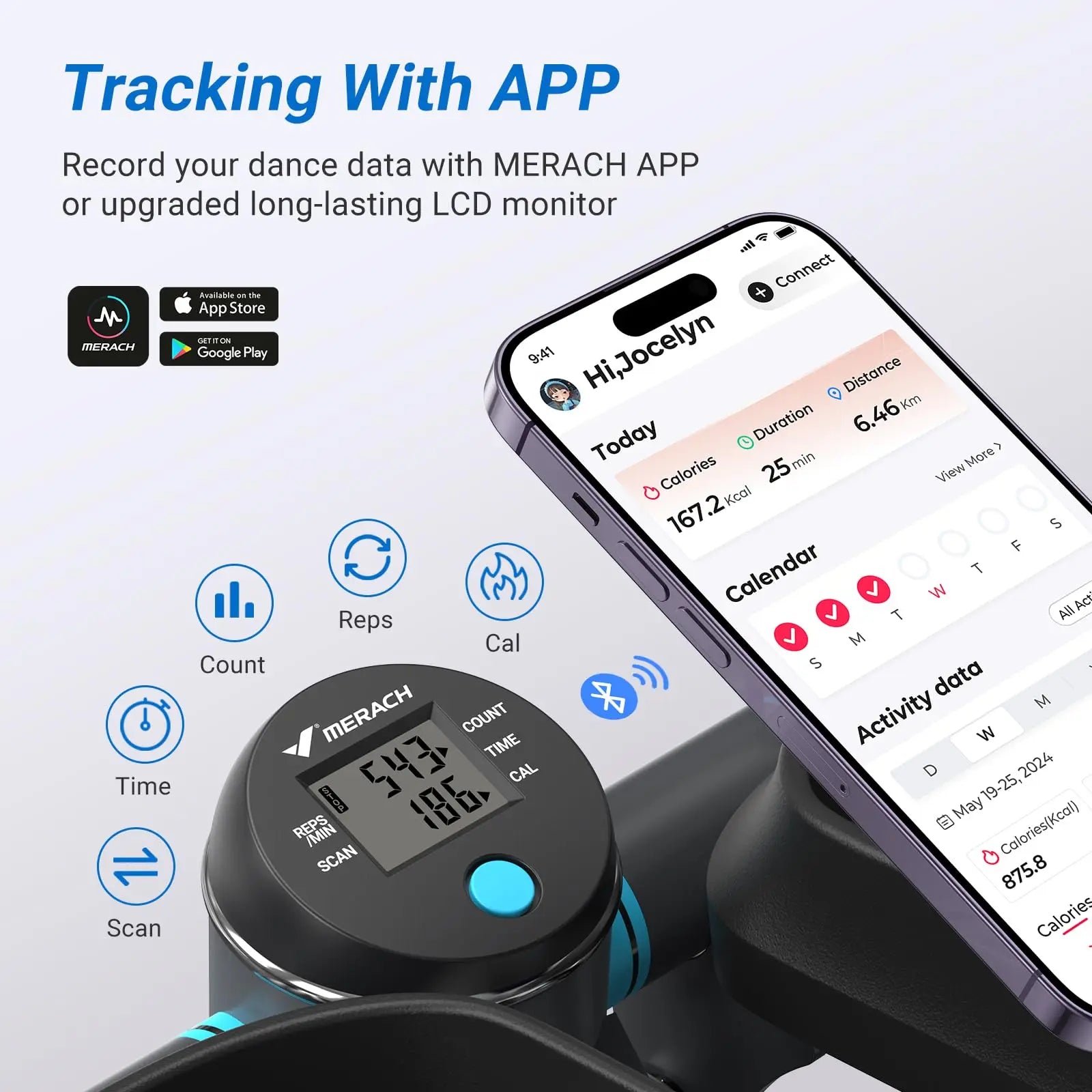 MERACH Dual-Action Stepper – 330LBS Capacity with Resistance Bands for Home Workout