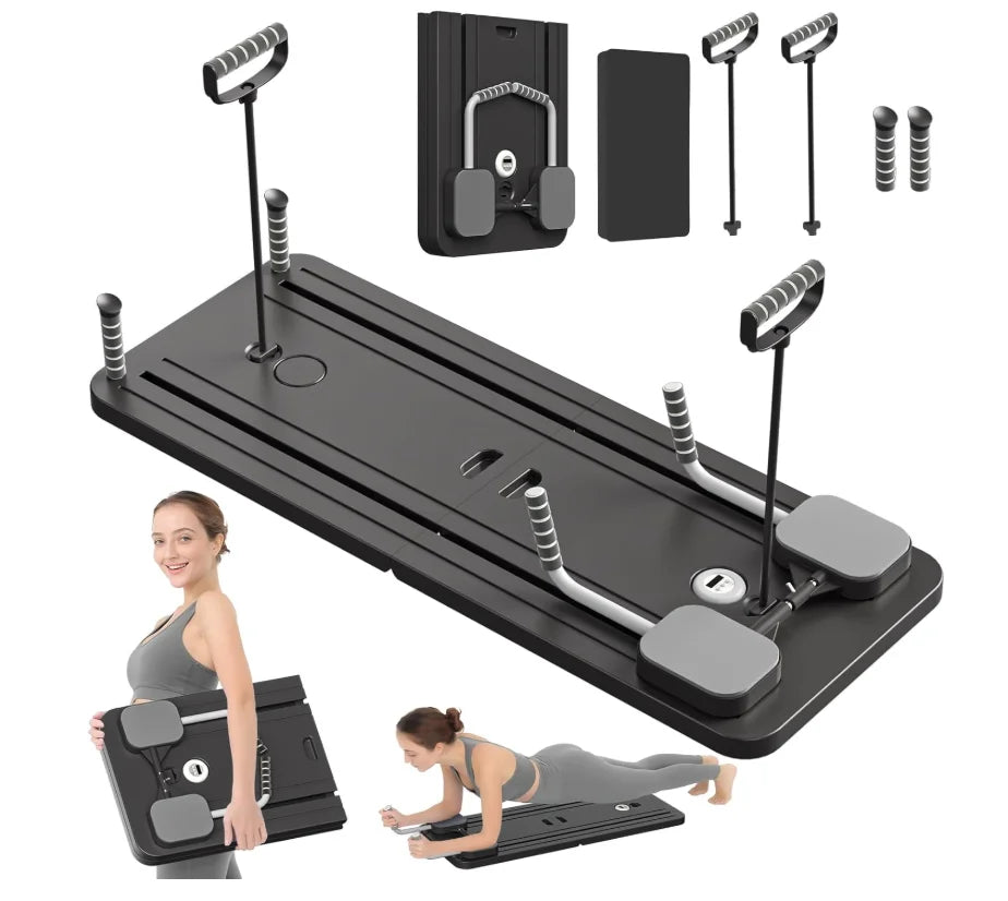 Adjustable Pilates Board – Home Core Trainer for Abs, Yoga & Push-Up Workouts
