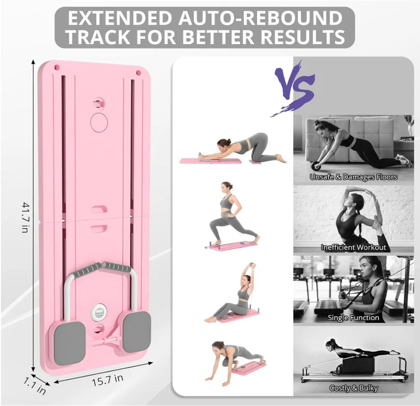 Adjustable Pilates Board – Home Core Trainer for Abs, Yoga & Push-Up Workouts