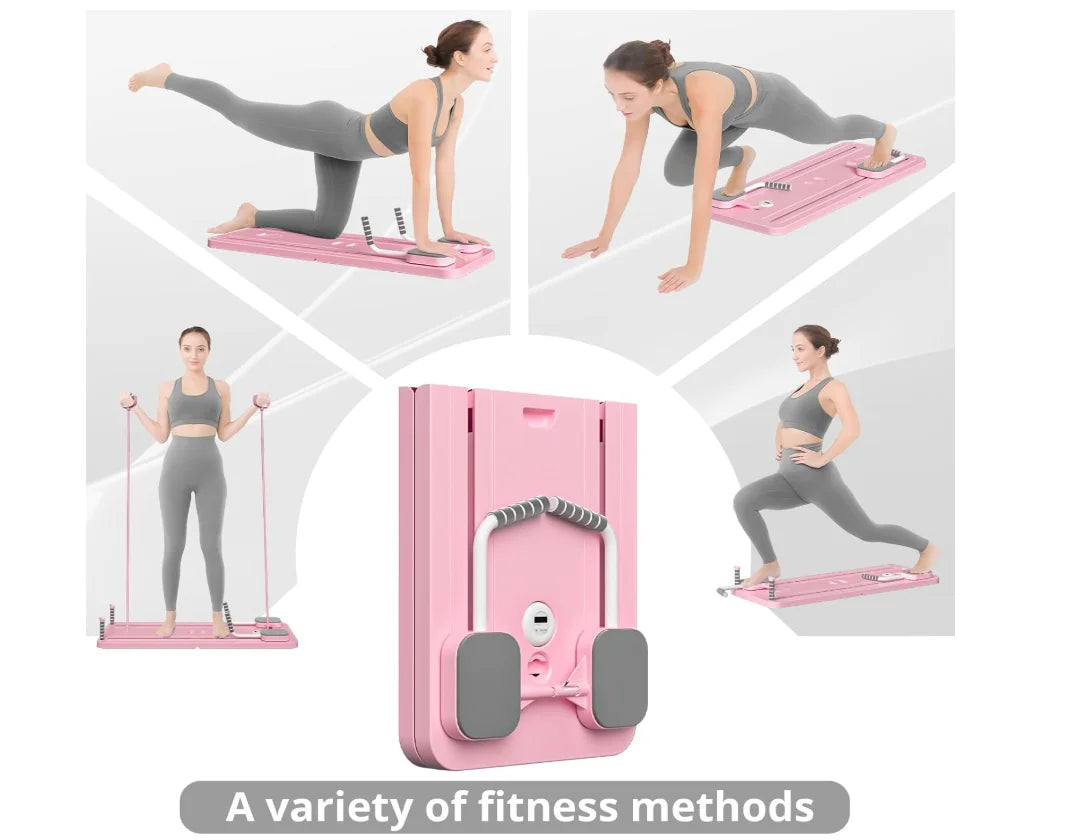 Adjustable Pilates Board – Home Core Trainer for Abs, Yoga & Push-Up Workouts