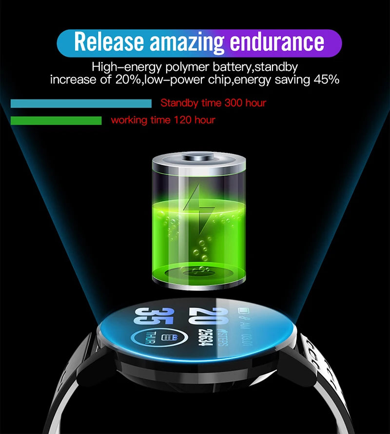 1.44" Kids Smartwatch – Waterproof Fitness Tracker with Heart Rate Monitor