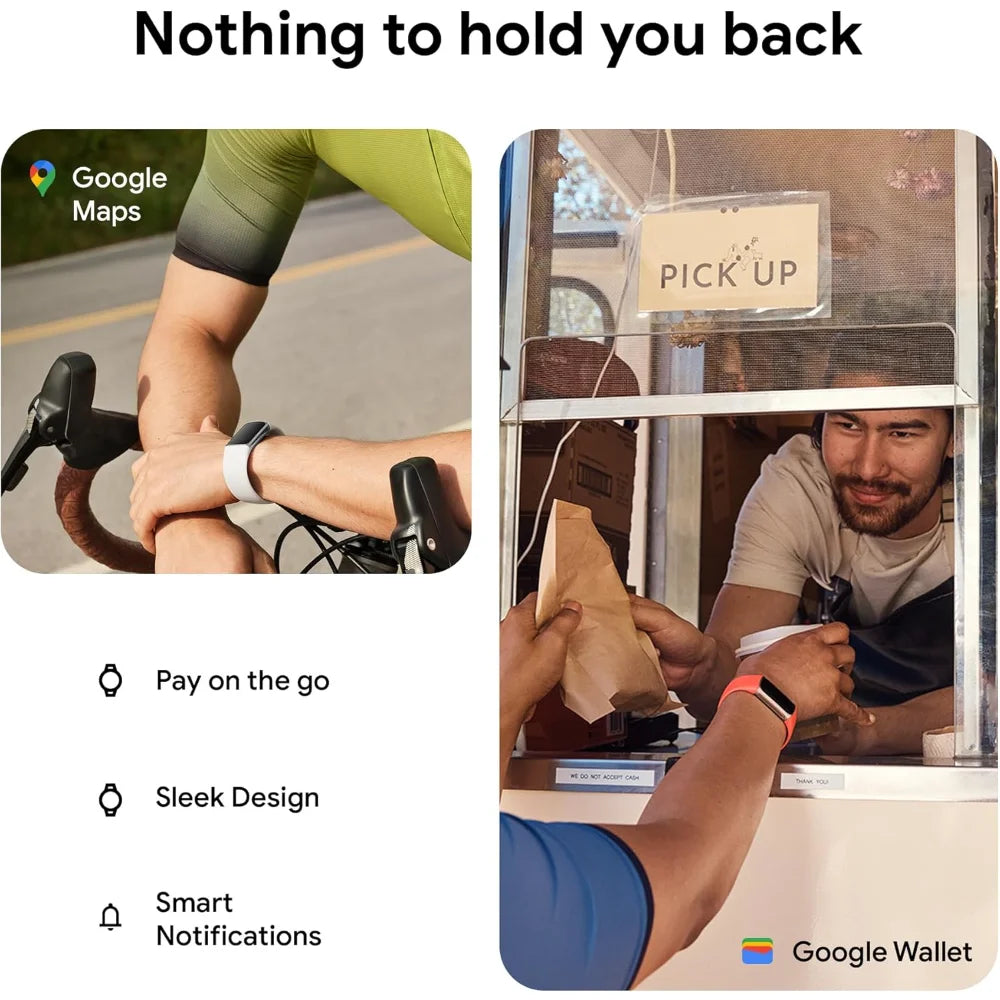 Fitness Tracker with Heart Rate & GPS + 6-Month Membership