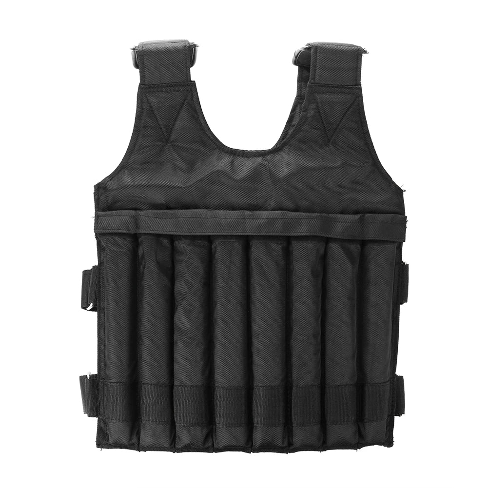 Adjustable Weighted Training Vest – 3/15/35KG Empty Fitness Jacket for Running & Workouts