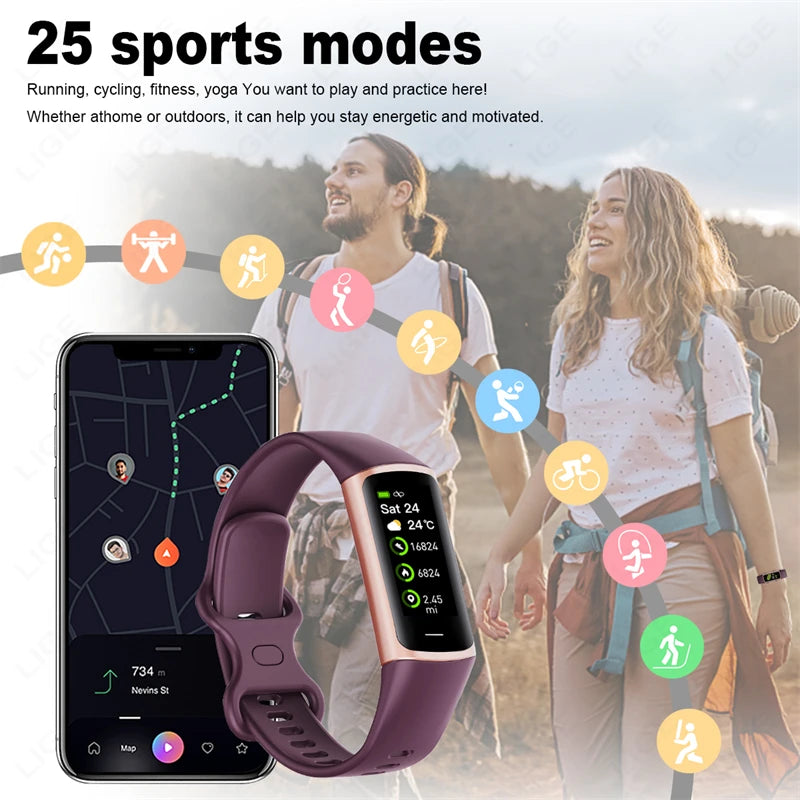 2024 Sport Smart Bracelet – Waterproof Fitness Tracker