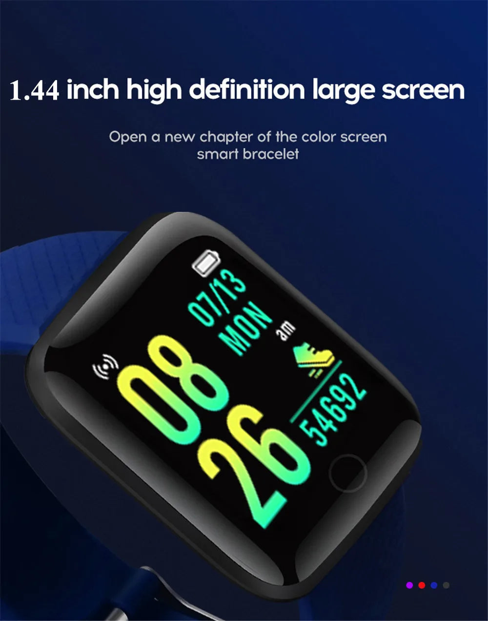 D13/116Plus Smartwatch – Multifunction Fitness Tracker for Men, Women & Kids
