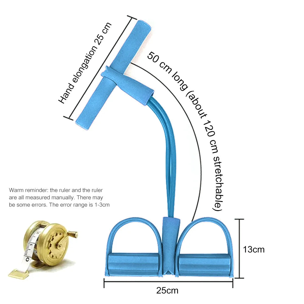 Pedal Resistance Band – Sit-Up & Slimming Pulling Rope for Home Fitness