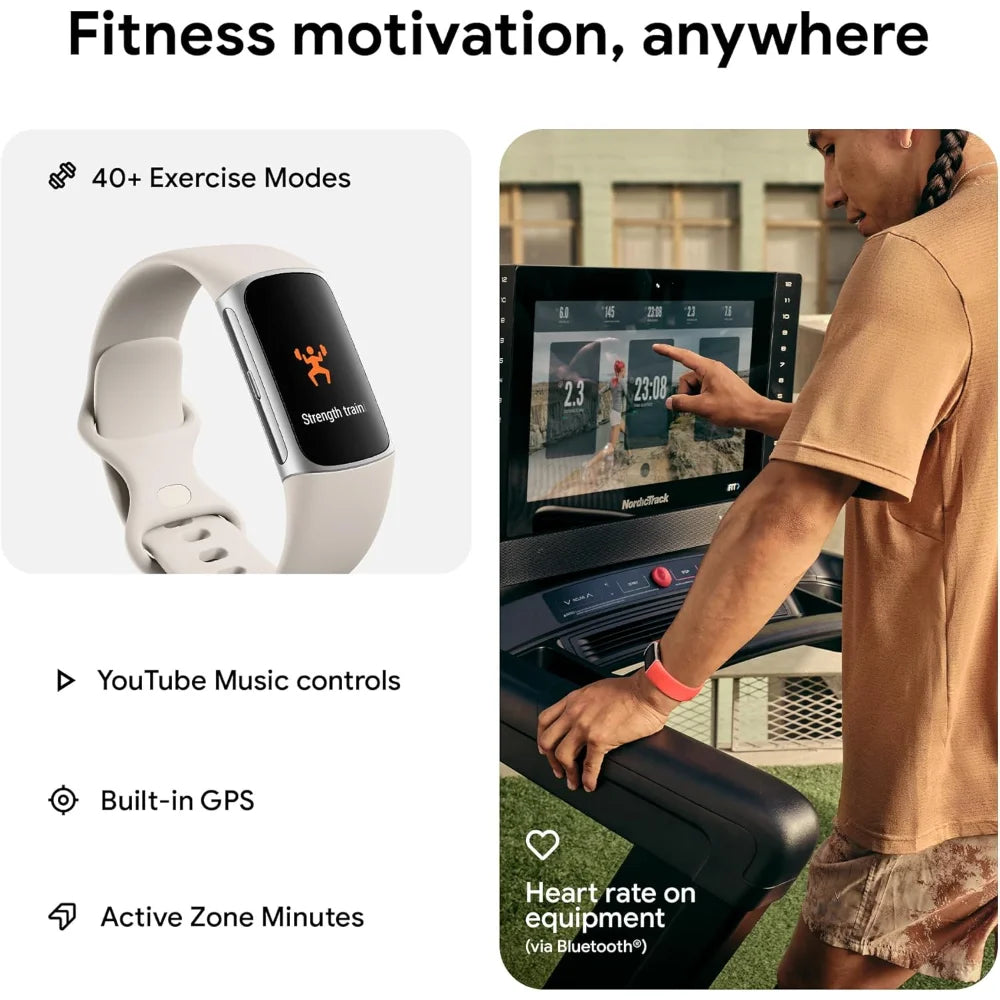 Fitness Tracker with Heart Rate & GPS + 6-Month Membership
