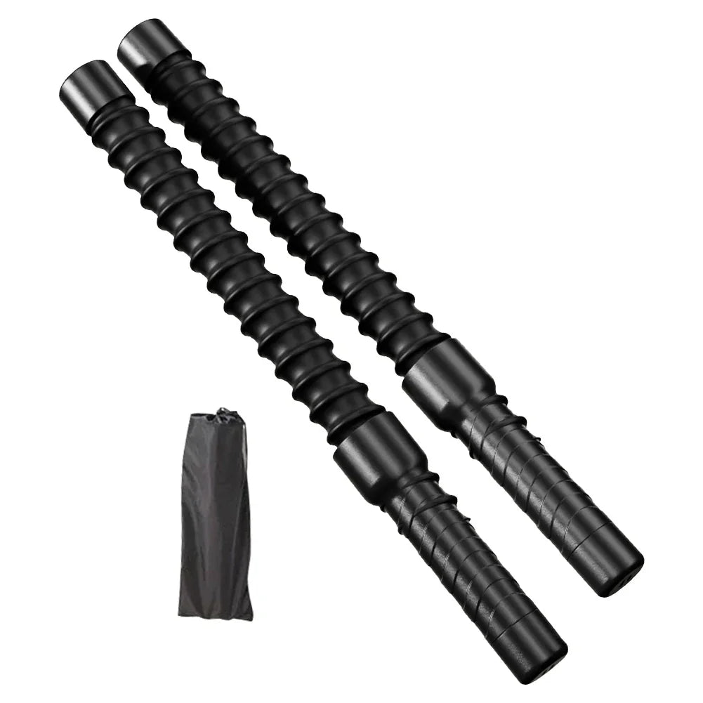 2pcs Fitness Battle Ropes – Elastic Spring Strength & Conditioning Training