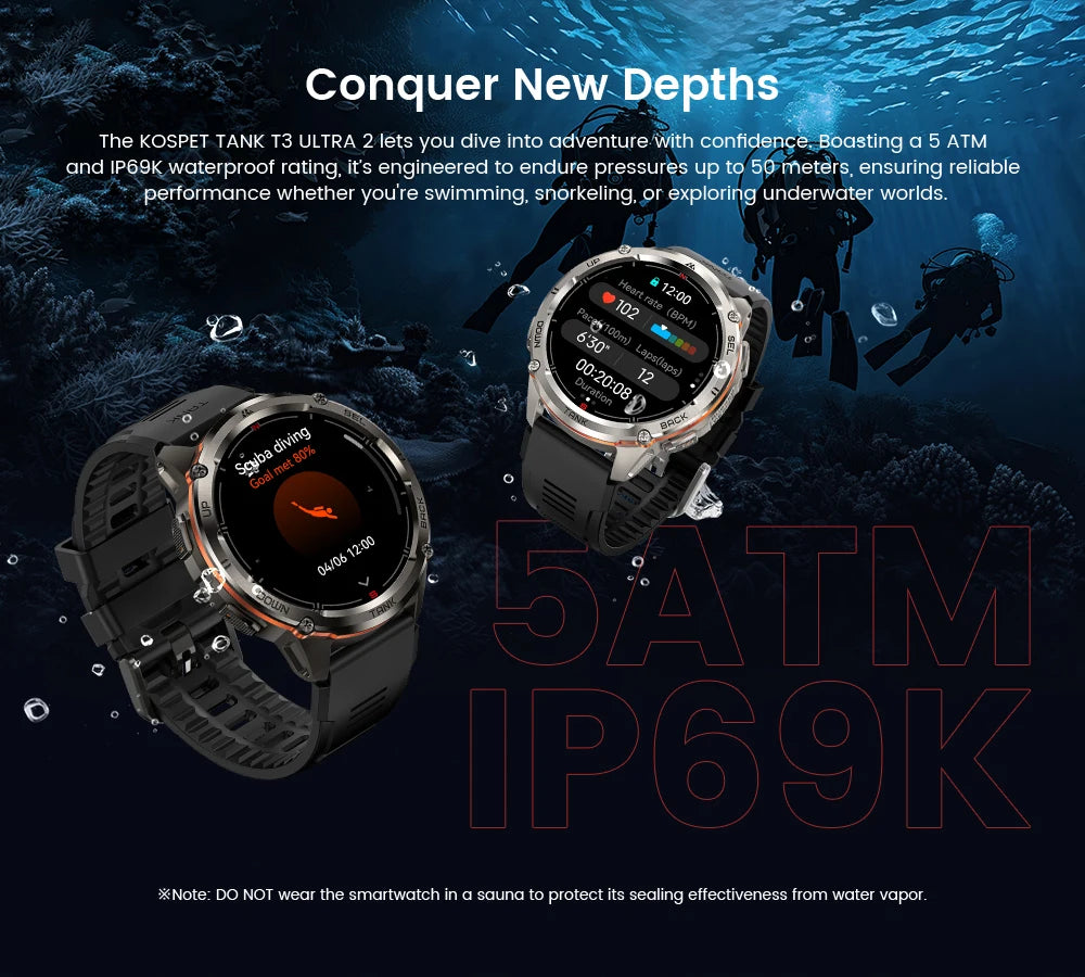 KOSPET TANK T3 Ultra 2 GPS Smartwatch