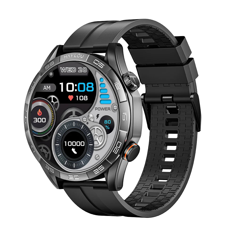 HAYLOU Solar 5 Smartwatch – 1.58" AMOLED, Voice Call, 24H Health & Sports Tracking