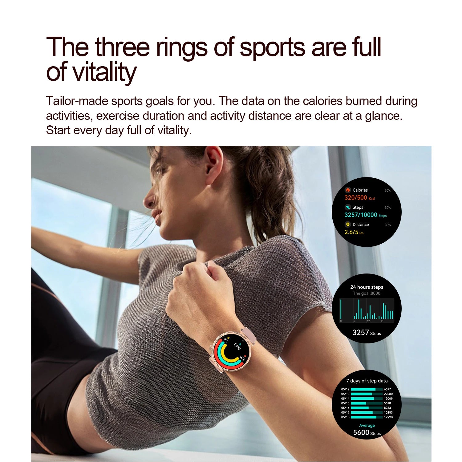 2025 Women’s Bluetooth Smartwatch – 1.6" HD Screen, Fitness & Health Tracker