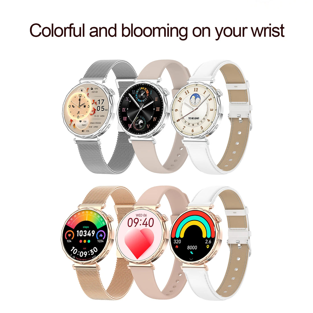 2025 Women’s Bluetooth Smartwatch – 1.6" HD Screen, Fitness & Health Tracker