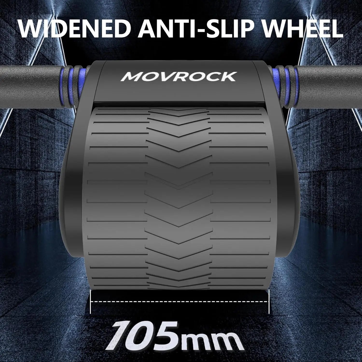 Ab Roller Wheel with Auto Rebound – Core Trainer with Knee Pad for Home Fitness