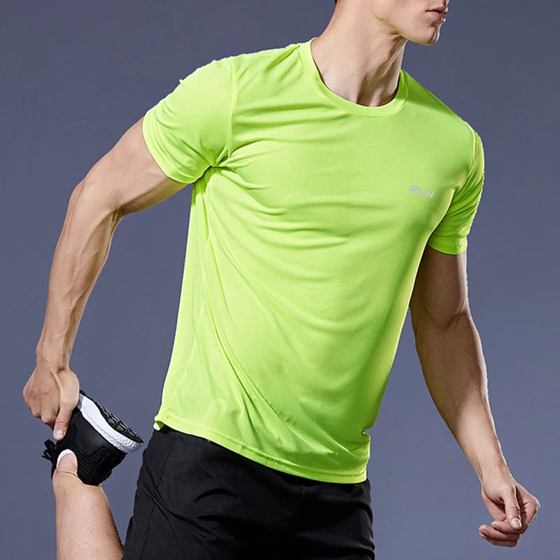 Men’s Quick-Dry Sports T-Shirt – Compression Jersey for Gym, Running & Soccer