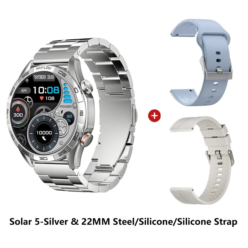 HAYLOU Solar 5 Smartwatch – 1.58" AMOLED, Voice Call, 24H Health & Sports Tracking