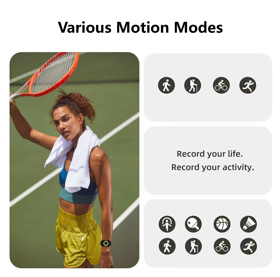 Bluetooth Smartwatch for Men & Women – Fitness Tracker with Call, Music & Alerts