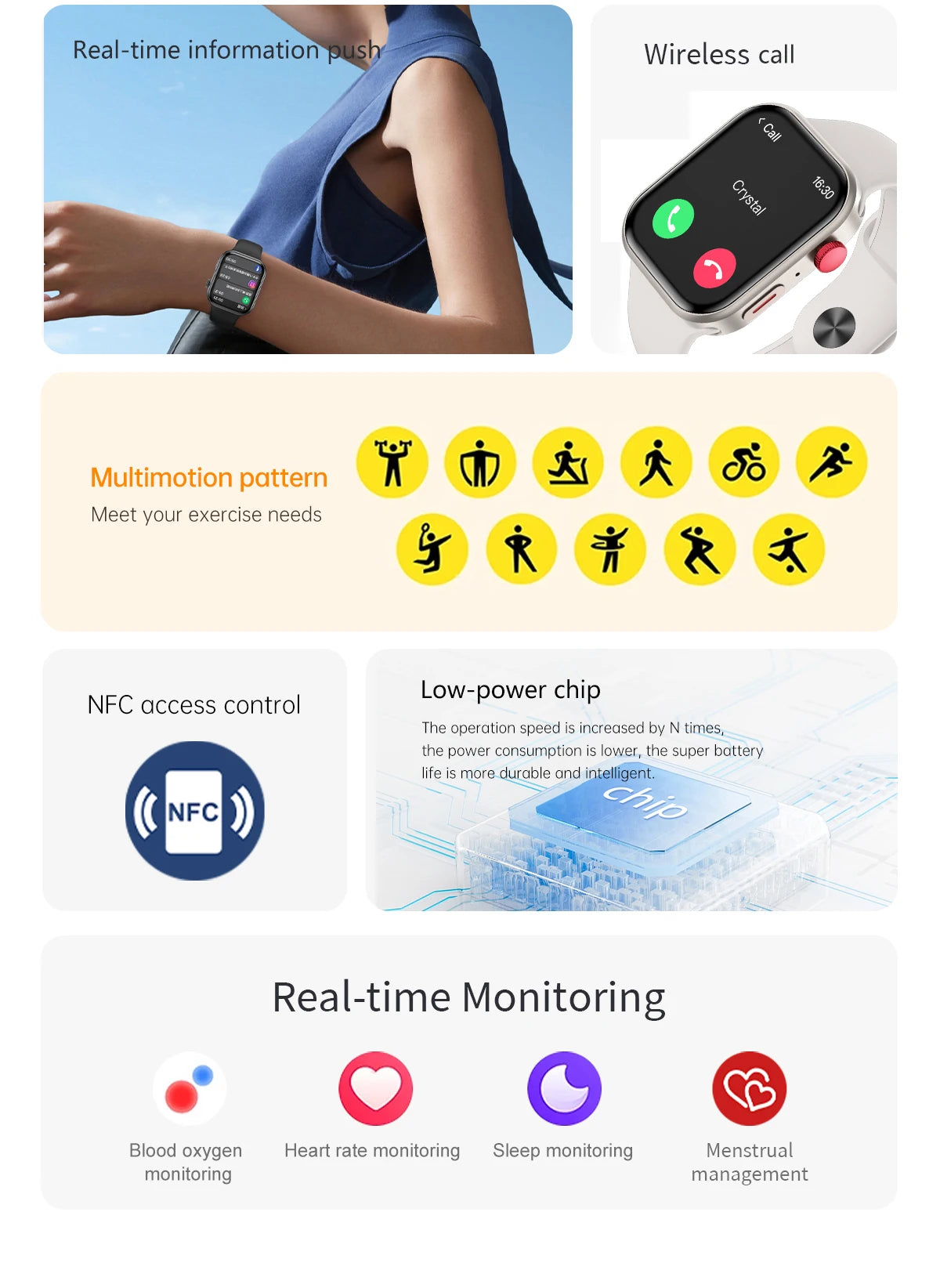 LIGE 2.01" Smartwatch – Bluetooth Call & Health Tracker
