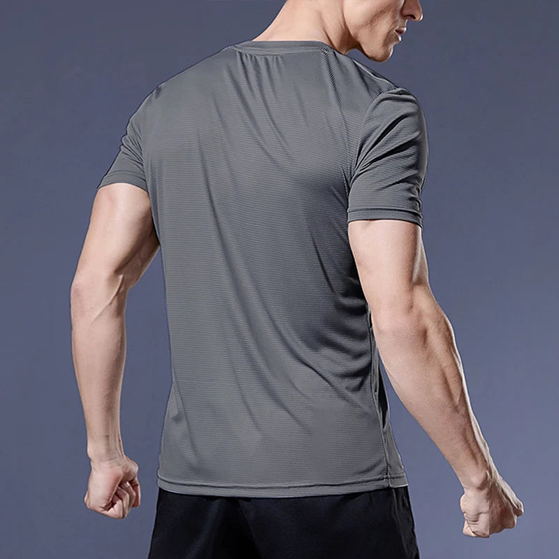 Men’s Quick-Dry Sports T-Shirt – Compression Jersey for Gym, Running & Soccer