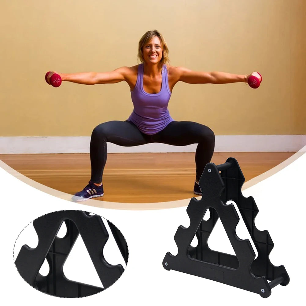 3-Tier Dumbbell Rack – Compact Weight Storage Organizer for Home Gym