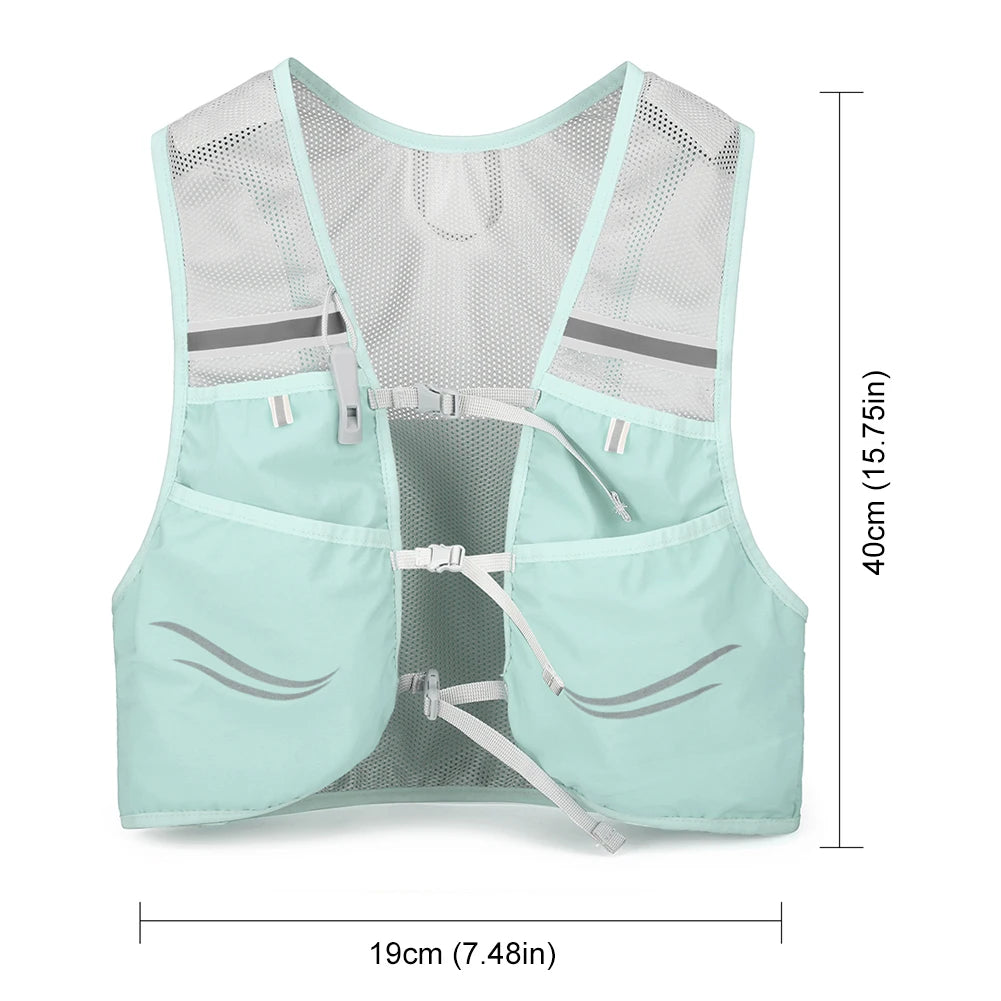 Lightweight Running & Cycling Vest Backpack – Breathable Nylon Storage Pack