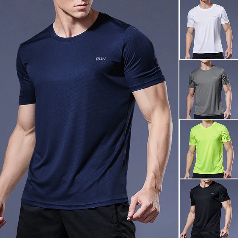 Men’s Quick-Dry Sports T-Shirt – Compression Jersey for Gym, Running & Soccer