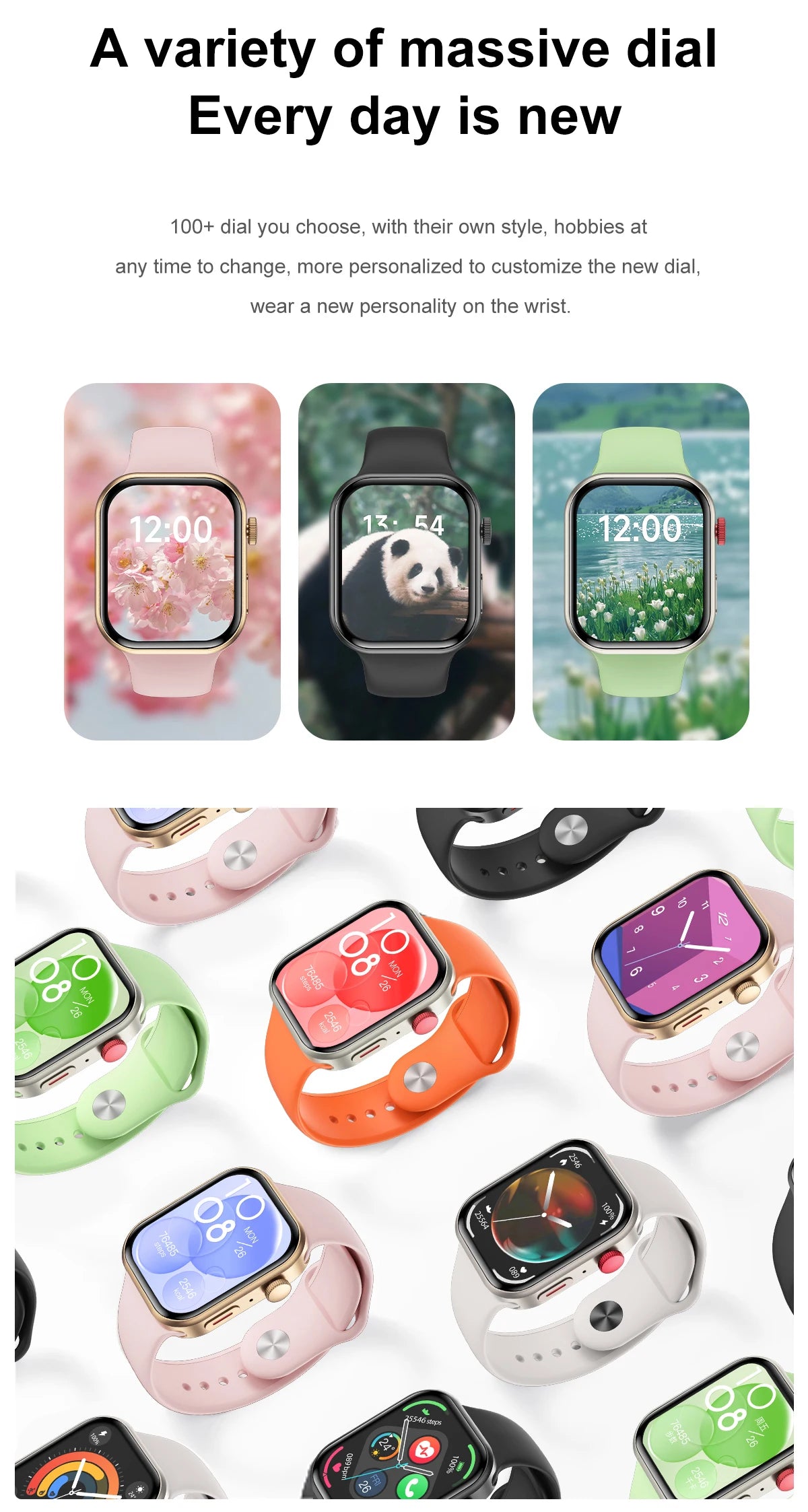 LIGE 2.01" Smartwatch – Bluetooth Call & Health Tracker