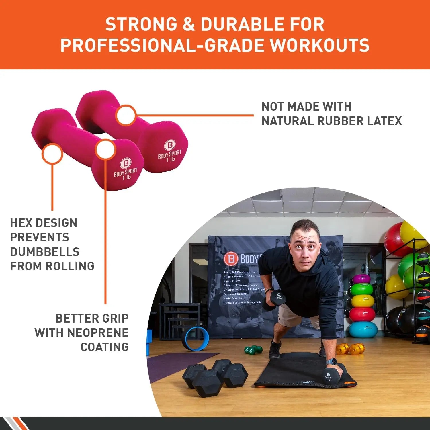 Neoprene Dumbbell Weight – Latex-Free Strength Training Equipment