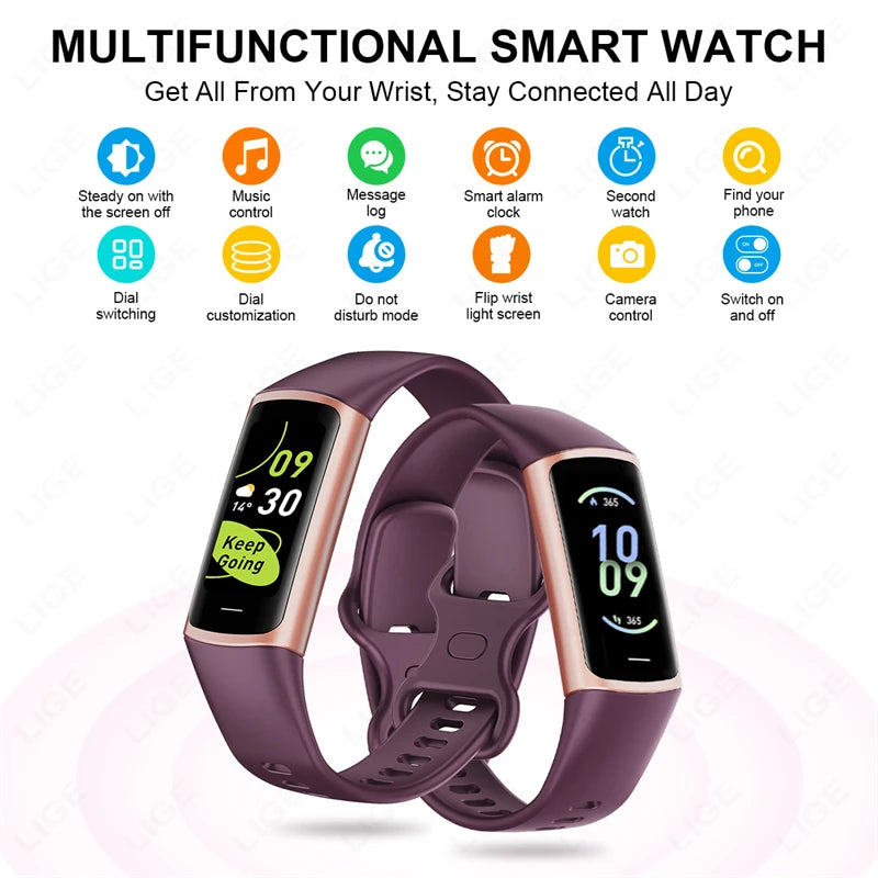 2024 Sport Smart Bracelet – Waterproof Fitness Tracker