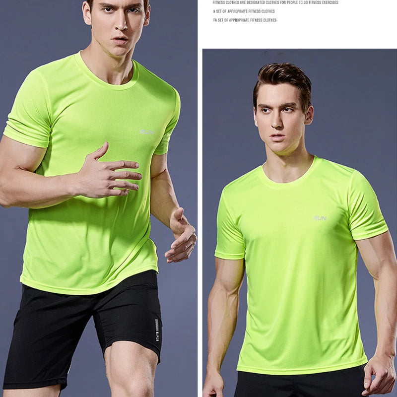 Men’s Quick-Dry Sports T-Shirt – Compression Jersey for Gym, Running & Soccer