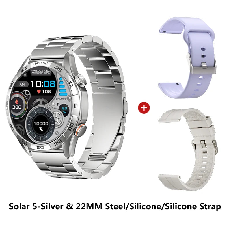 HAYLOU Solar 5 Smartwatch – 1.58" AMOLED, Voice Call, 24H Health & Sports Tracking