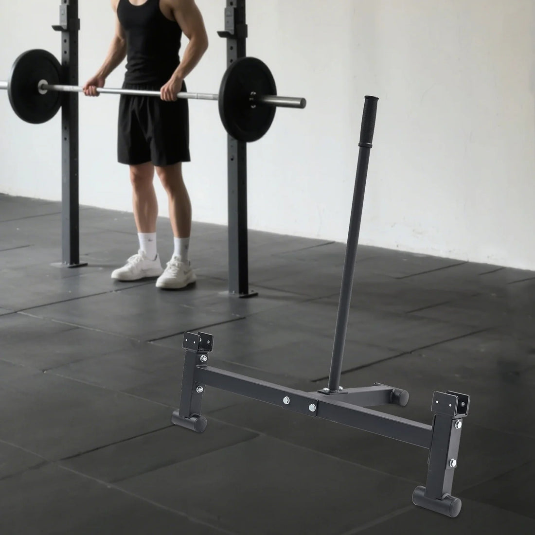 Bilateral Barbell Changer – 220lbs Load, Freestanding & Anti-Slip