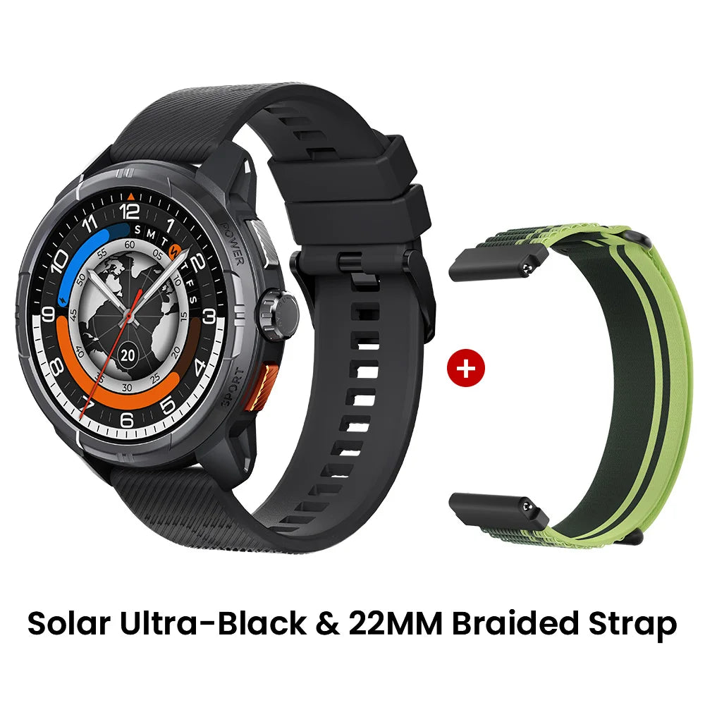 HAYLOU Solar Ultra GPS Smartwatch – 1.6" AMOLED, Bluetooth Calls, 5ATM