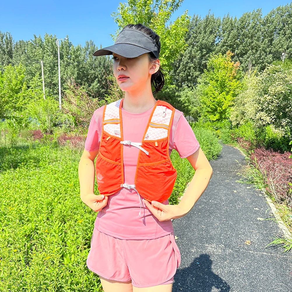 Lightweight Running & Cycling Vest Backpack – Breathable Nylon Storage Pack