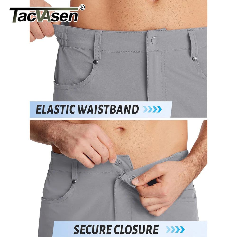TACVASEN Men’s Quick-Dry Cargo Shorts – Lightweight, Waterproof Outdoor Work Shorts