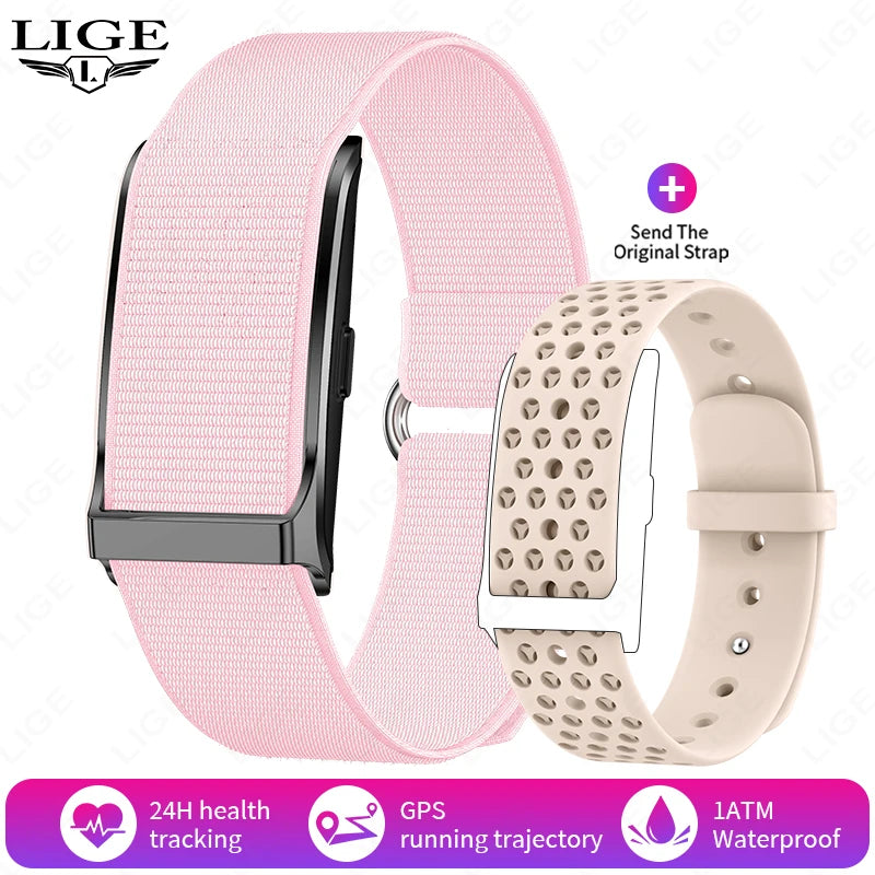LIGE Smart Watch – Waterproof Fitness Tracker with Heart Rate & BP Monitor