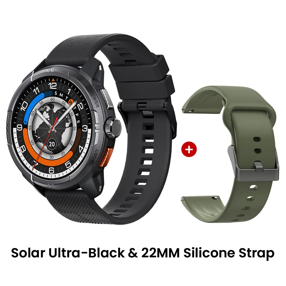 HAYLOU Solar Ultra GPS Smartwatch – 1.6" AMOLED, Bluetooth Calls, 5ATM