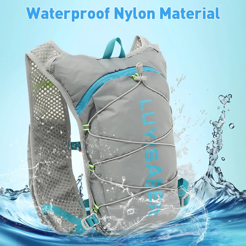 Ultra-Light Hydration Backpack – 1.5L Water Bladder + 500ML Bottle for Outdoor Sports