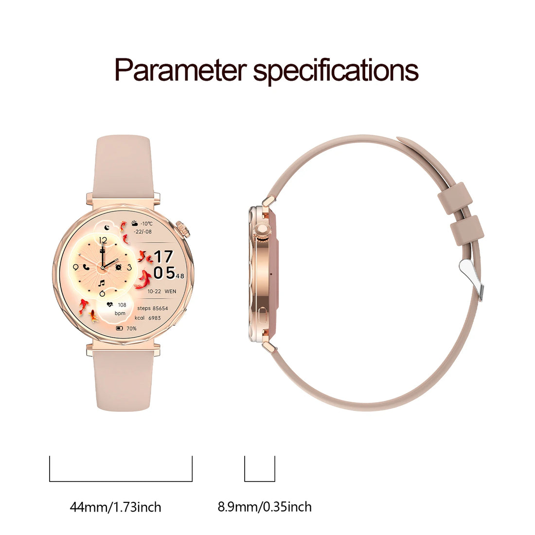 2025 Women’s Bluetooth Smartwatch – 1.6" HD Screen, Fitness & Health Tracker