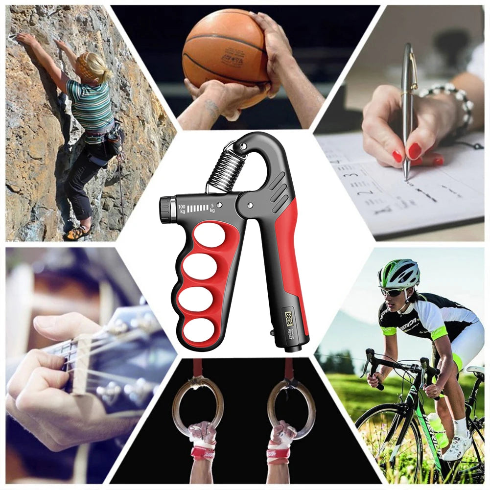 Adjustable Grip Strength Trainer – 5–100KG Hand Gripper for Wrist & Forearm Training