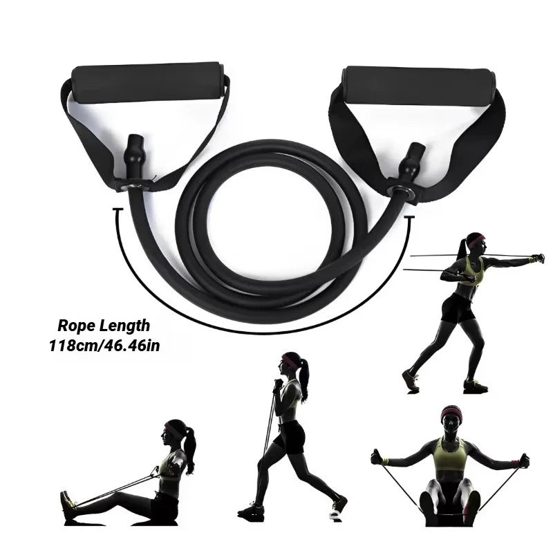 5-Level Resistance Bands with Handles – Home Workout Set