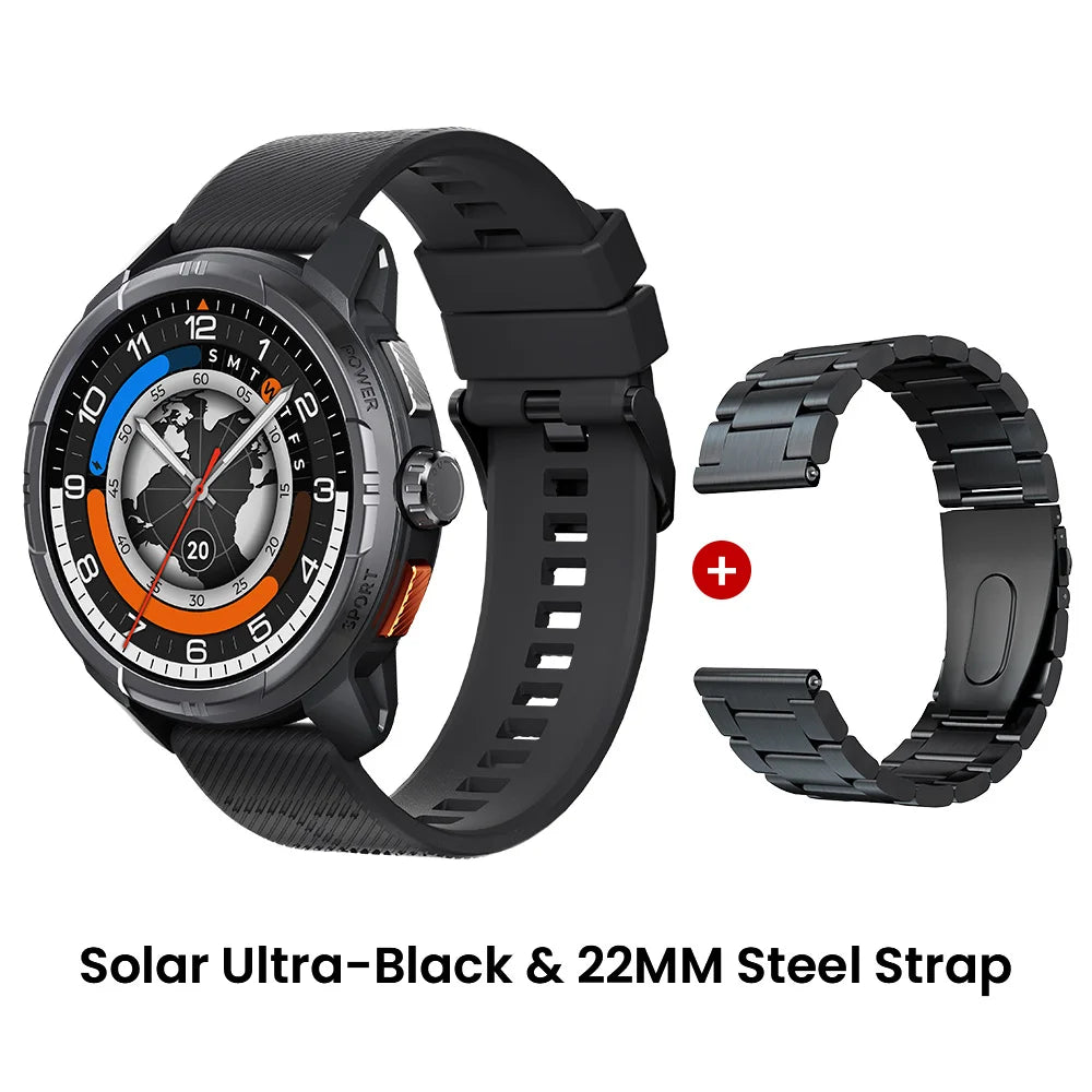 HAYLOU Solar Ultra GPS Smartwatch – 1.6" AMOLED, Bluetooth Calls, 5ATM