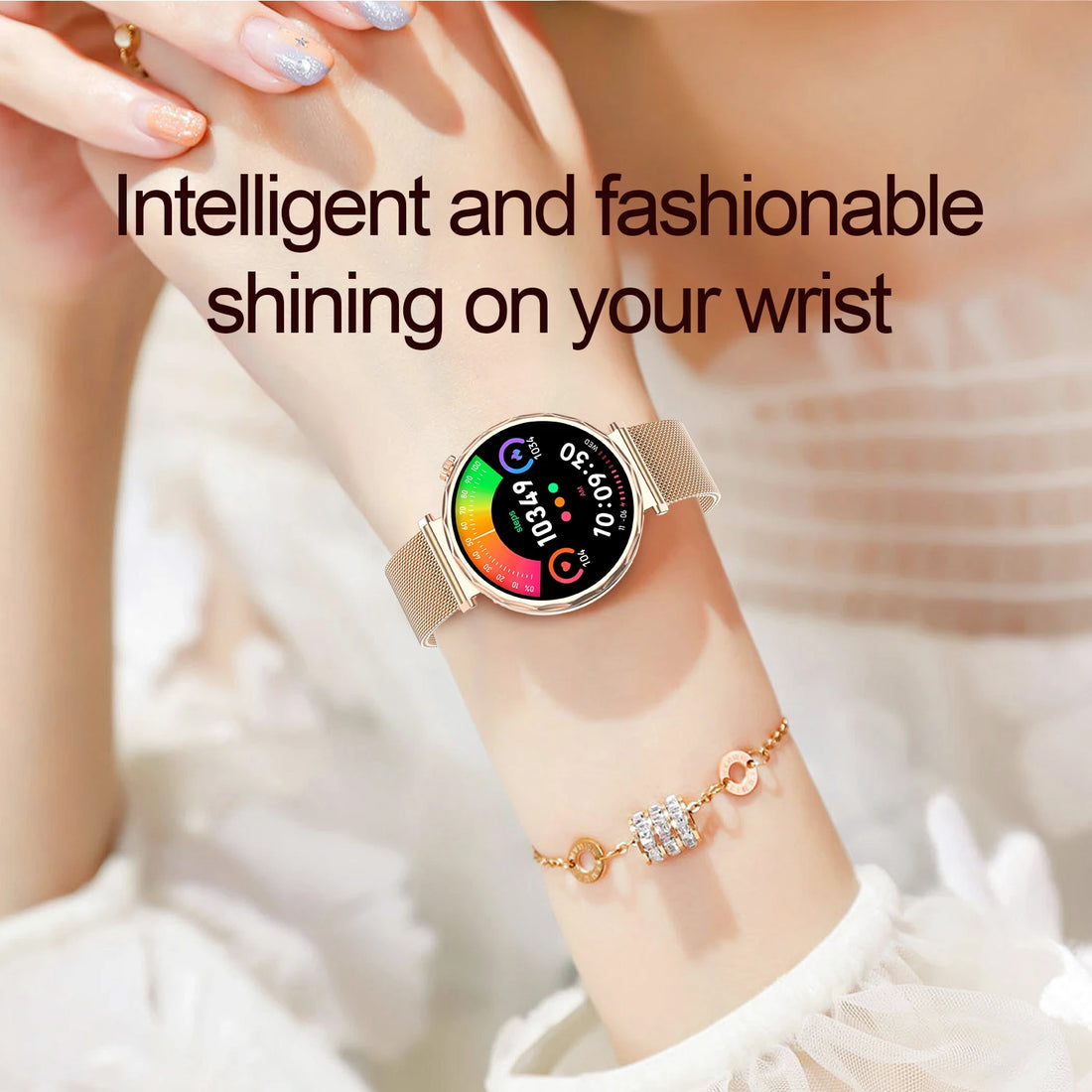 2025 Women’s Bluetooth Smartwatch – 1.6" HD Screen, Fitness & Health Tracker