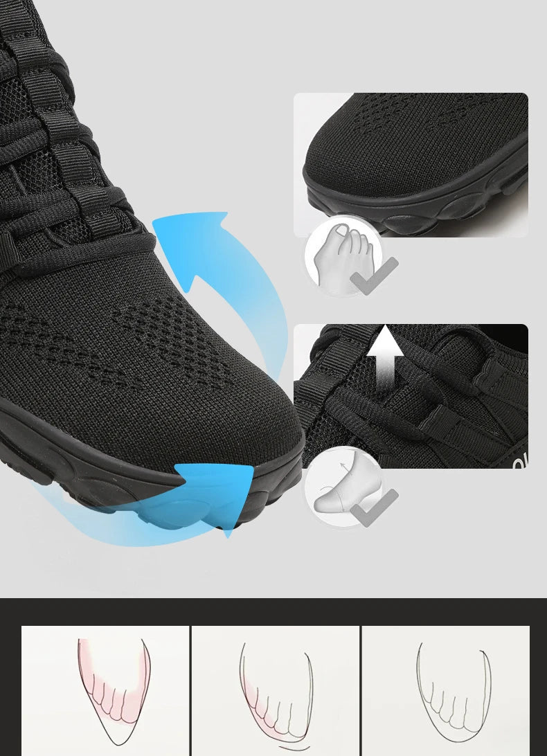 Barefoot Outdoor Hiking Shoes – Wide Fit Plus Size Shoes for Couples & Fitness