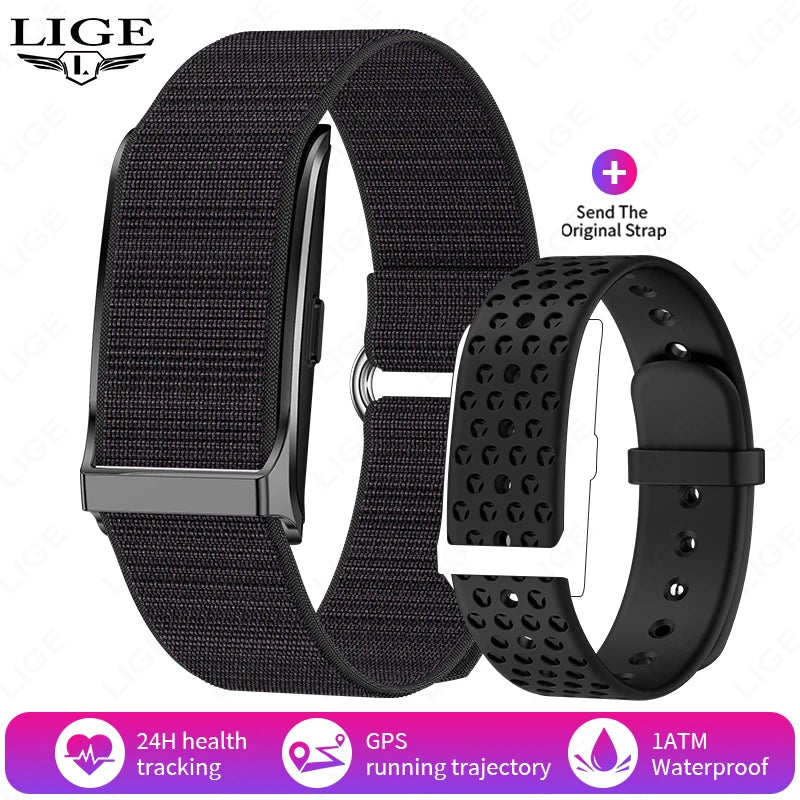 LIGE Smart Watch – Waterproof Fitness Tracker with Heart Rate & BP Monitor