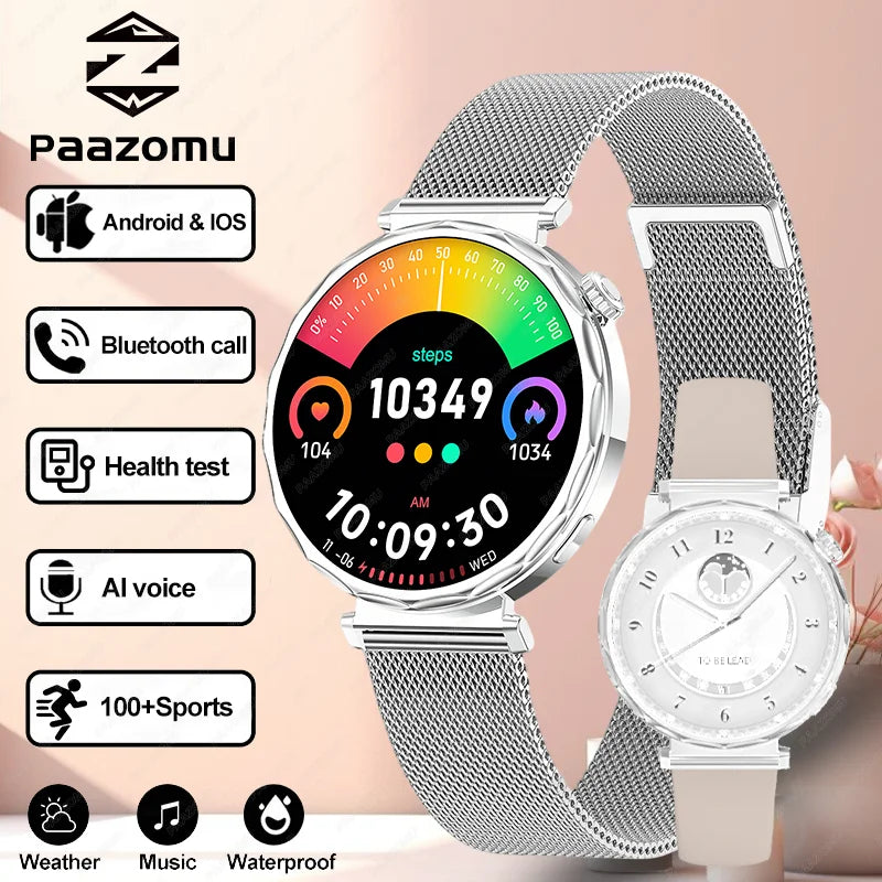 2025 Women’s Bluetooth Smartwatch – 1.6" HD Screen, Fitness & Health Tracker