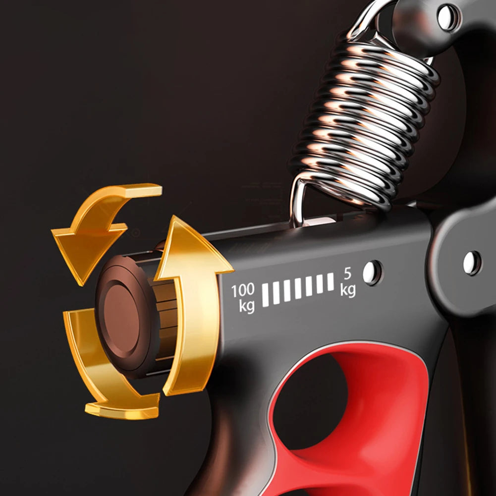 Adjustable Grip Strength Trainer – 5–100KG Hand Gripper for Wrist & Forearm Training