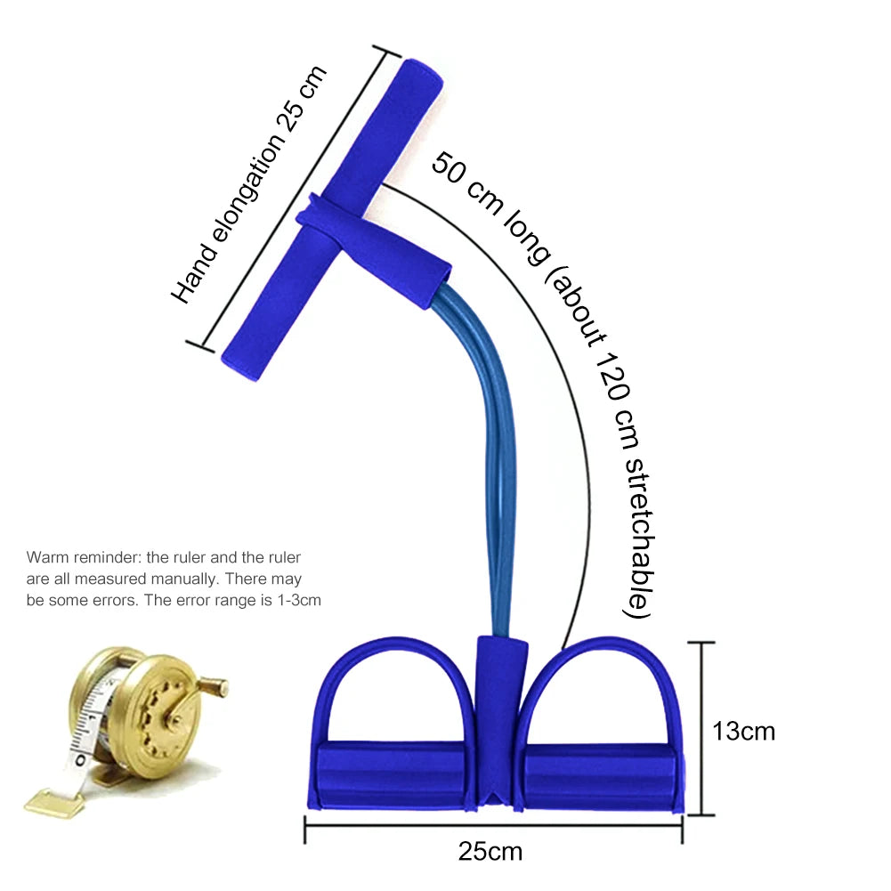 Pedal Resistance Band – Sit-Up & Slimming Pulling Rope for Home Fitness