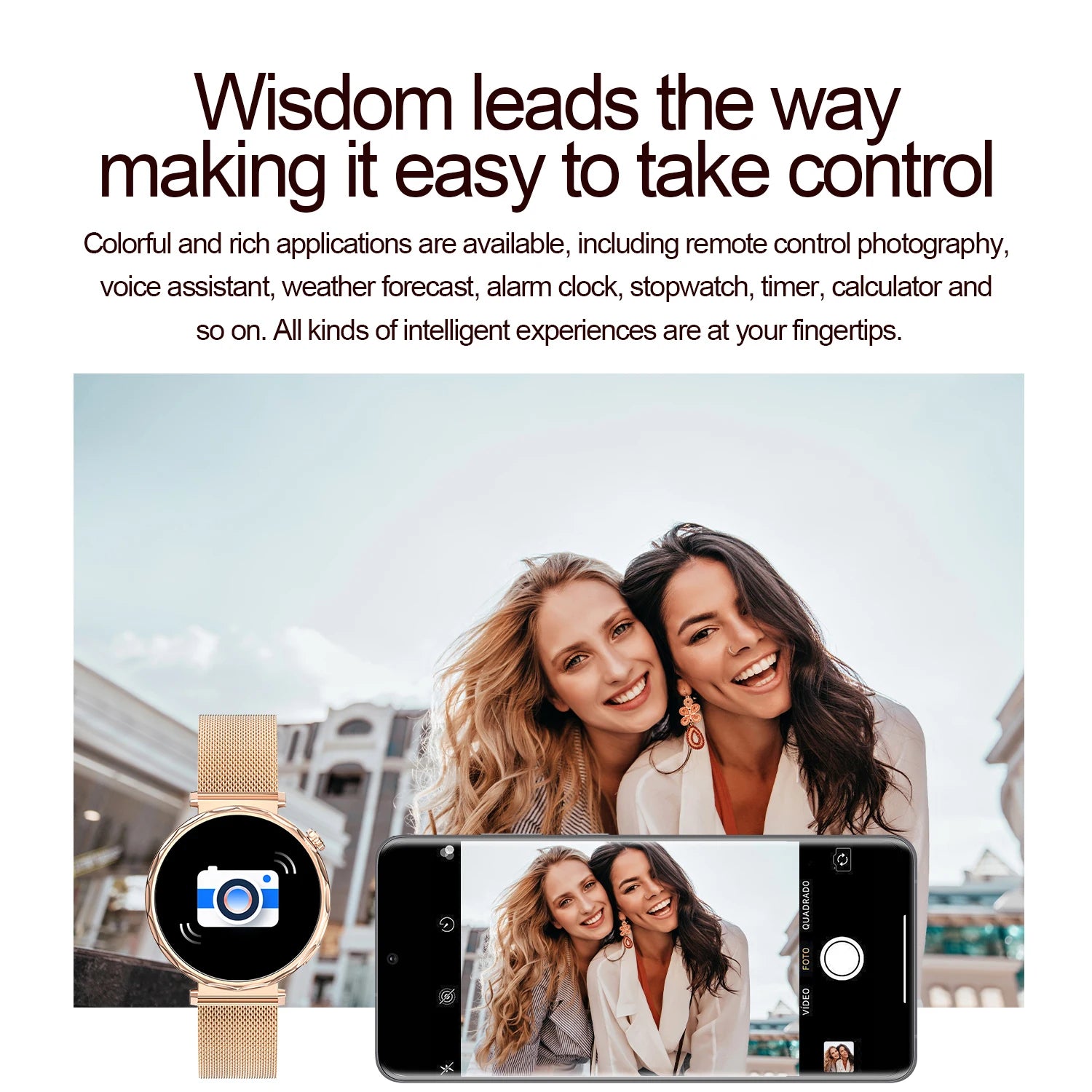 2025 Women’s Bluetooth Smartwatch – 1.6" HD Screen, Fitness & Health Tracker